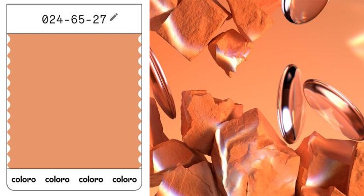 صورتی هلویی رنگ سال ۲۰۲۴ شرکت پنتون + ست کردن و ترند سال ۱۴۰۳ (Pantone)