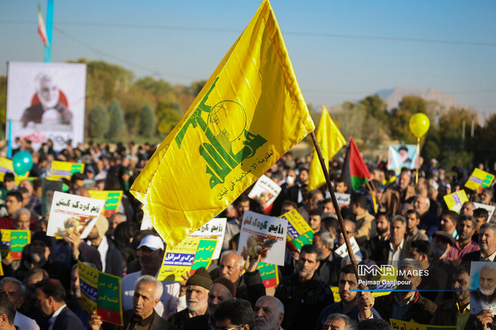 تجمع مردم اصفهان در حمایت از کودکان غزه