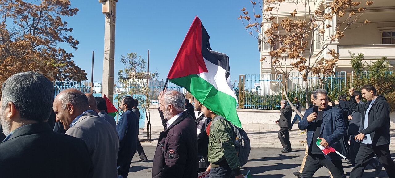 راهپیمایی شهروندان یاسوج در حمایت از مردم فلسطین + تصاویر