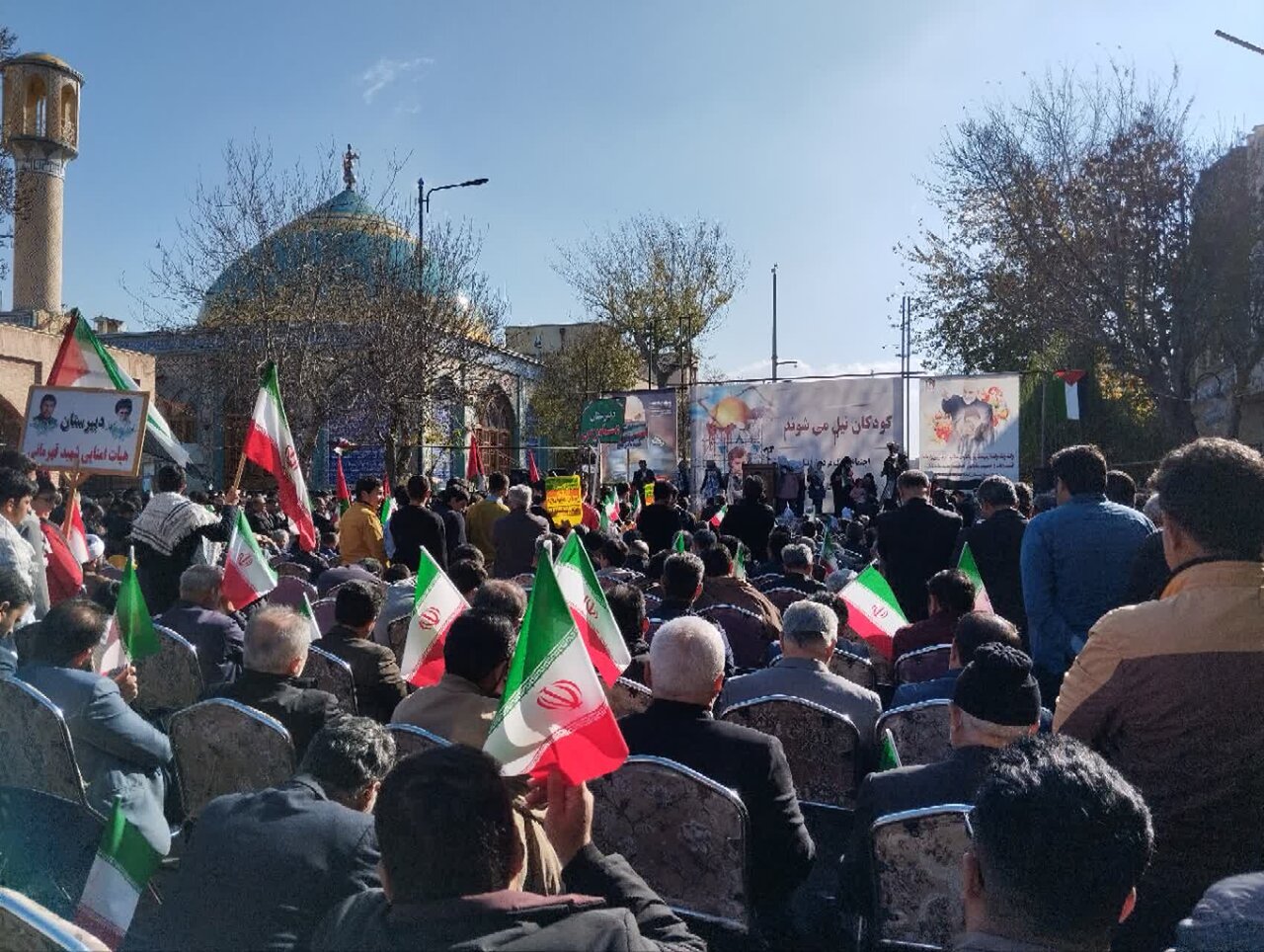اجتماع عظیم مردمی استان اردبیل در حمایت از مردم مظلوم غزه + تصاویر