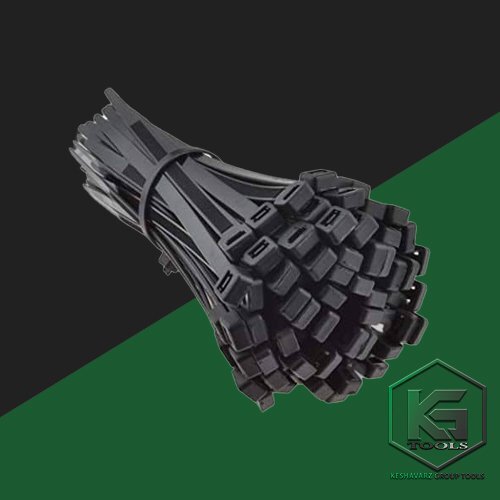 بست کمربندی نایلونی مشکی آنتی یو وی کی جی تولز