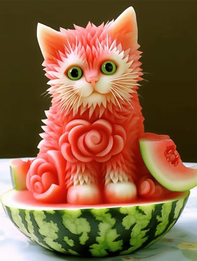 حکاکی هندوانه ی شب یلدا