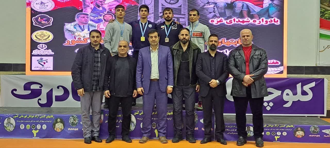 کسب سه نشان طلا، نقره و برنز برای آزادکاران کرمانشاه در مسابقات قهرمانی کشور