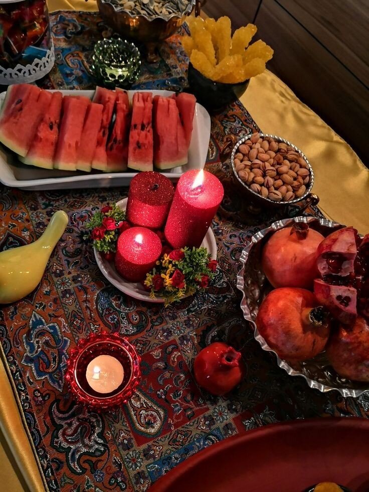 تزیین جدید سفره شب چله ای