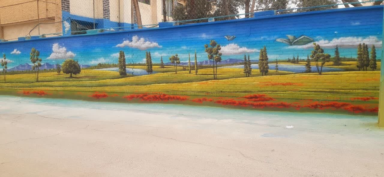 اجرای دیوارنگاره روی دیوارهای شهر برای ایجاد آرامش بصری شهروندان