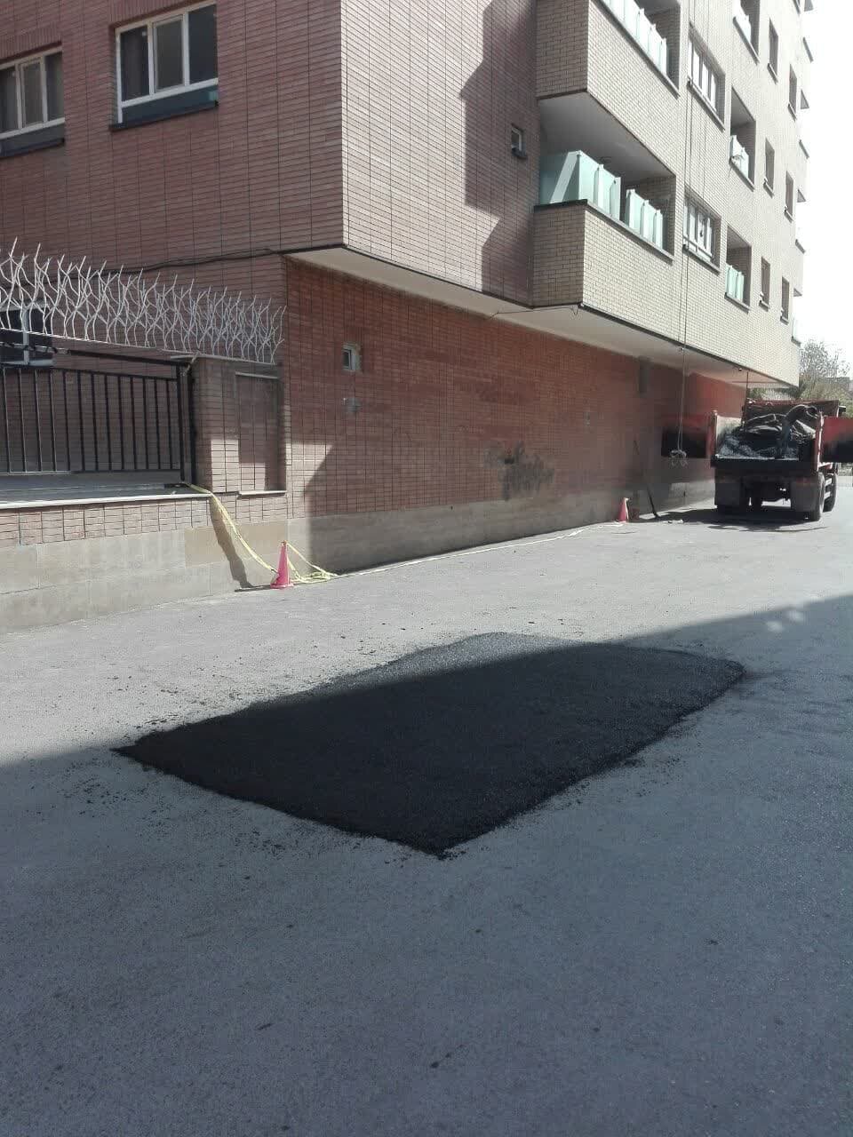 ۱۵۰۰ درخواست لکهگیری آسفالت در منطقه ۷ اصفهان انجام شد