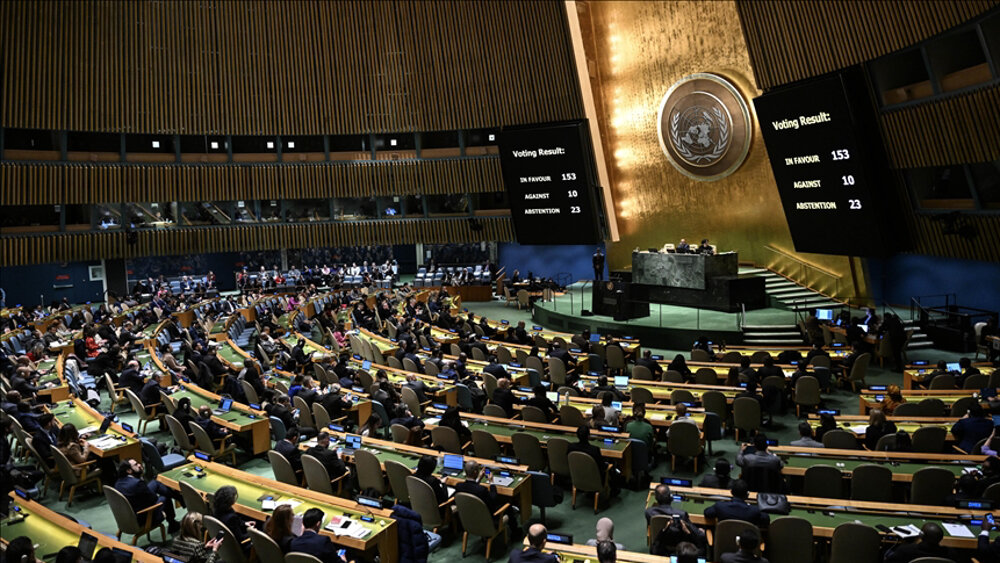 United Nations General Assembly Urges Immediate Humanitarian Ceasefire in Israeli Regime's Gaza Conflict