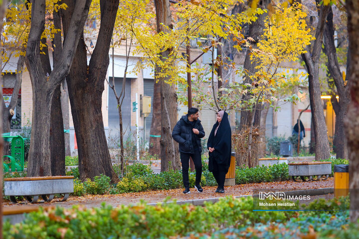 پاییز در قاب چهارباغ اصفهان