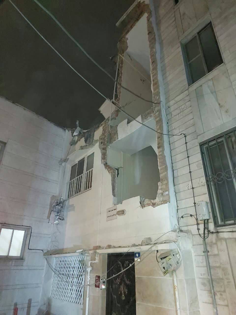 نشت گاز در ساختمان قدیمی در پایتخت حادثه آفرید+ عکس
