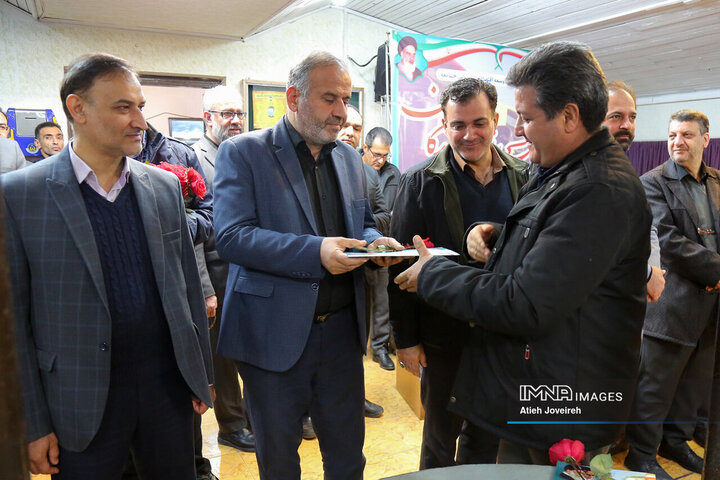 حضور مدیران شهری اصفهان در جمع پرسنل اتوبوسرانی