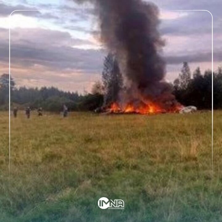 سقوط یک فروند هواپیمای آموزشی در کازرون + تصاویر و فیلم