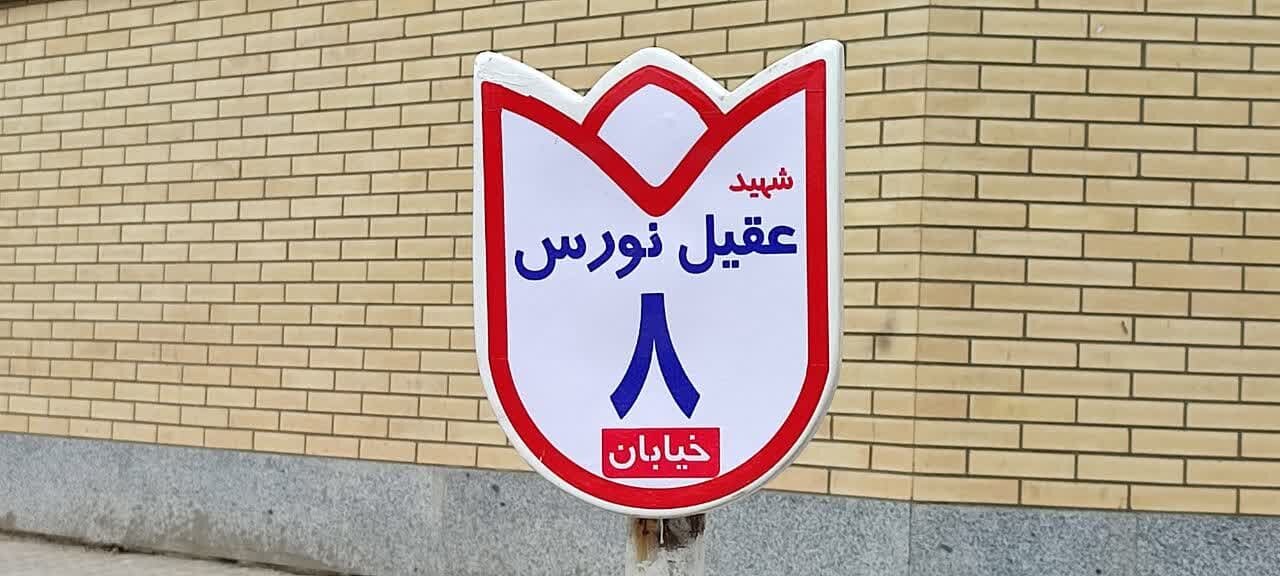 تابلوی خیابان‌های کوی امیریه به نام شهدا مزین شد