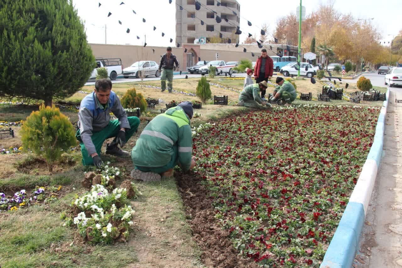 سطح منطقه ۵ اصفهان گل‌کاری زمستانه می‌شود
