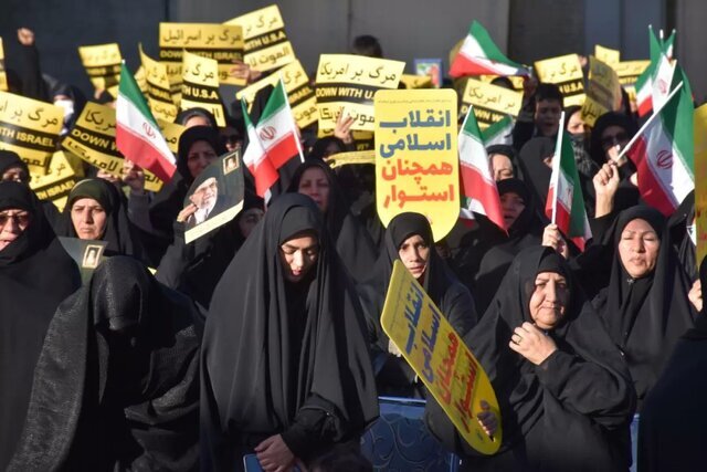 مردم کرمانشاه جنایات رژیم صهیونیستی علیه مردم غزه را محکوم کردند