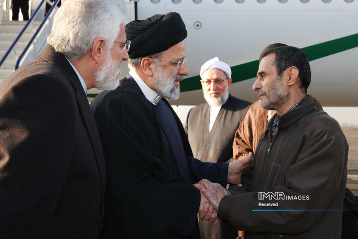 ورود رئیس جمهور به استان گلستان
