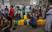ساکنان غزه به آب آشامیدنی سالم دسترسی ندارند