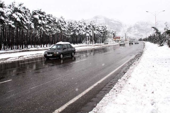 برف و باران کردستان را فرا می‌گیرد