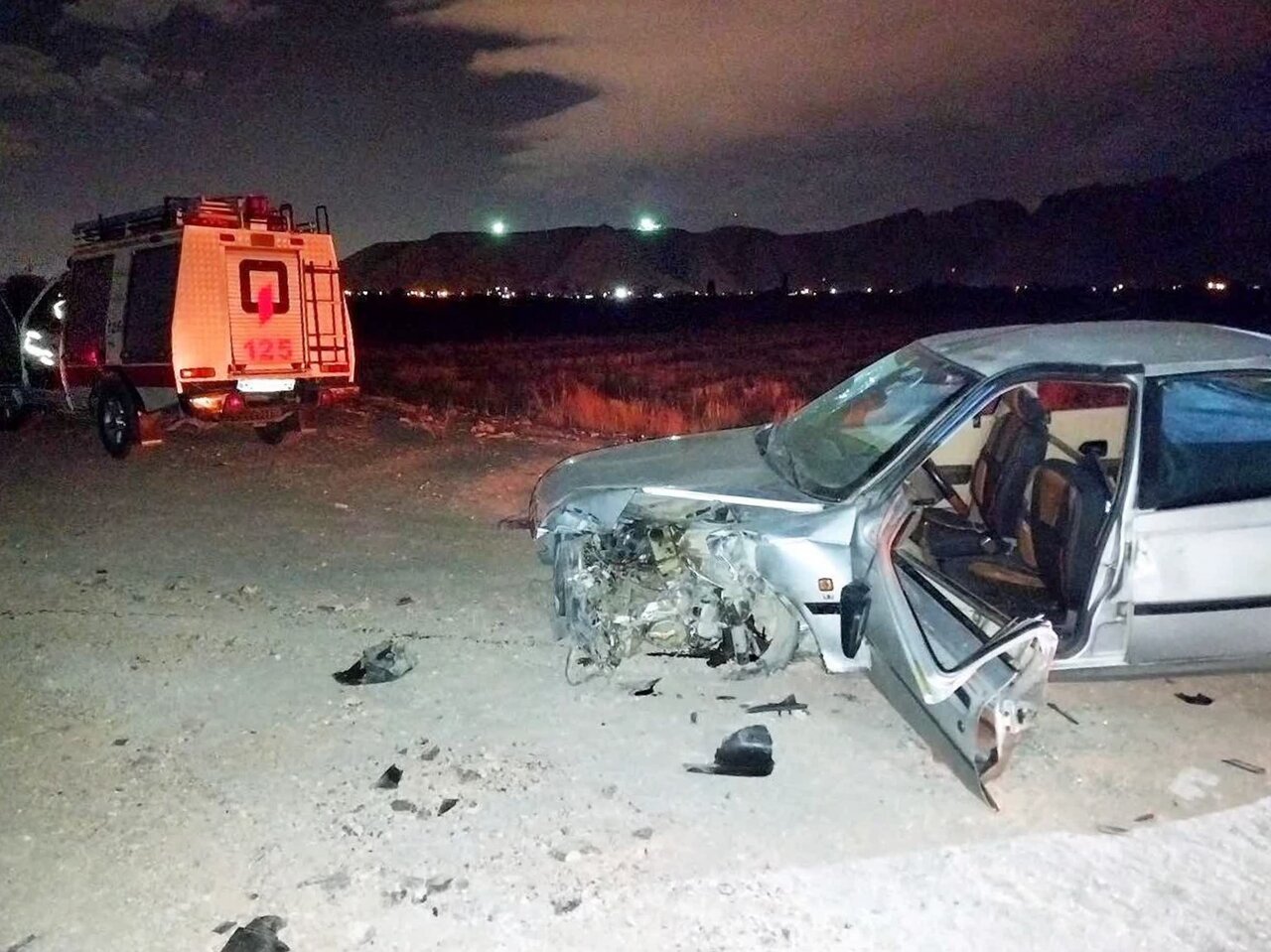 نجات دو مجروح حادثه تصادف در جاده «ده‌بالا»