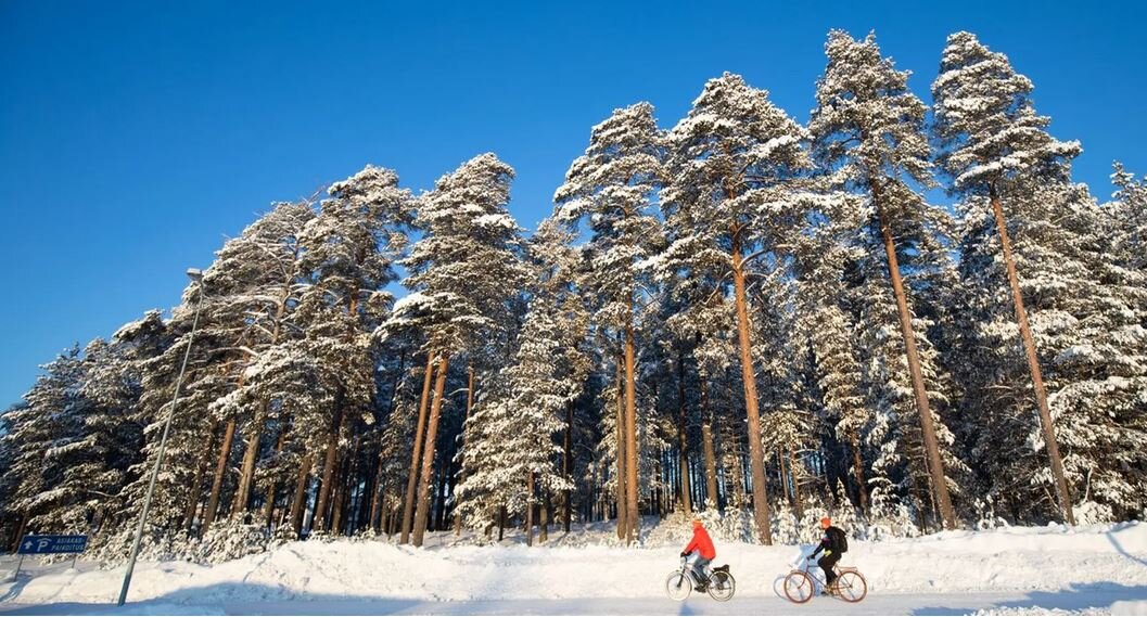پایتخت دوچرخه‌سواری زمستانی جهان در فنلاند