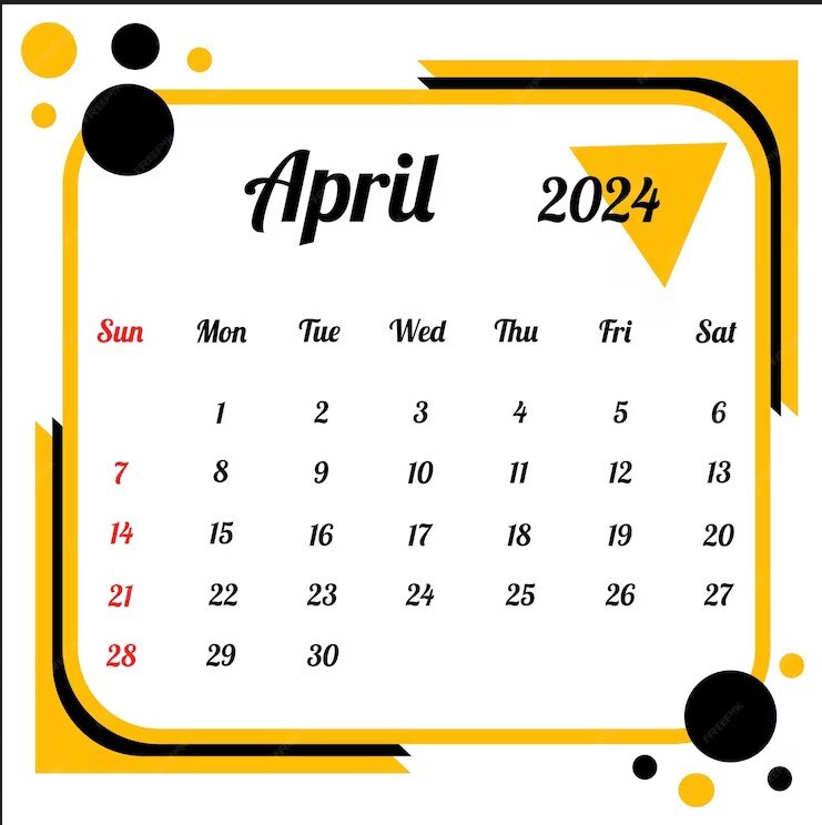 ماه آوریل april 2024