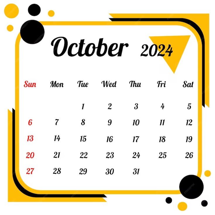ماه اکتبر (October)2024