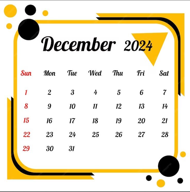 ماه دسامبر (December)2024
