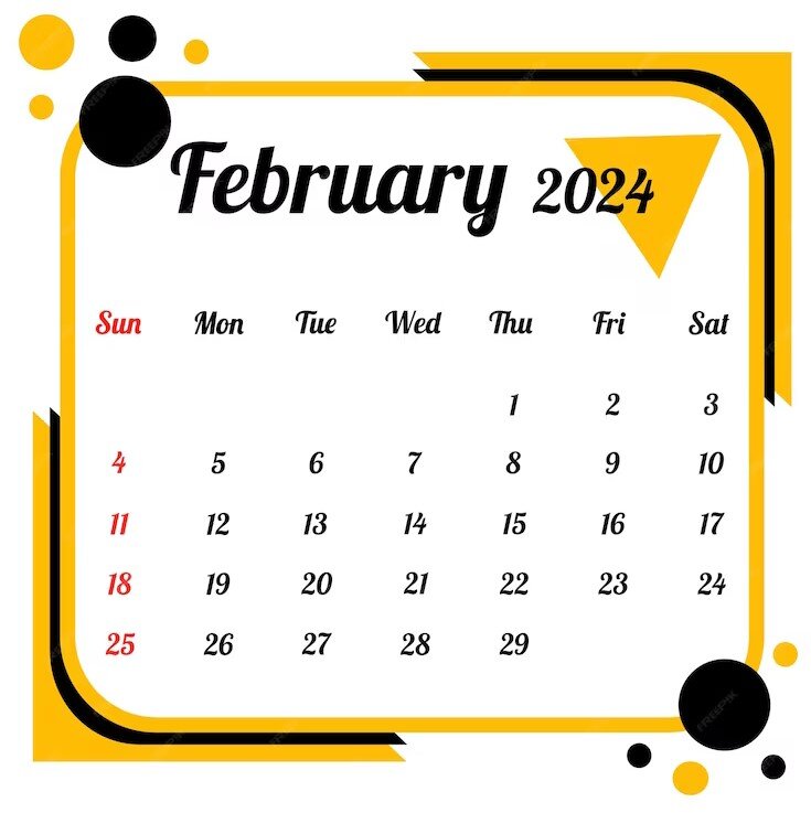 ماه فوریه (February)2024
