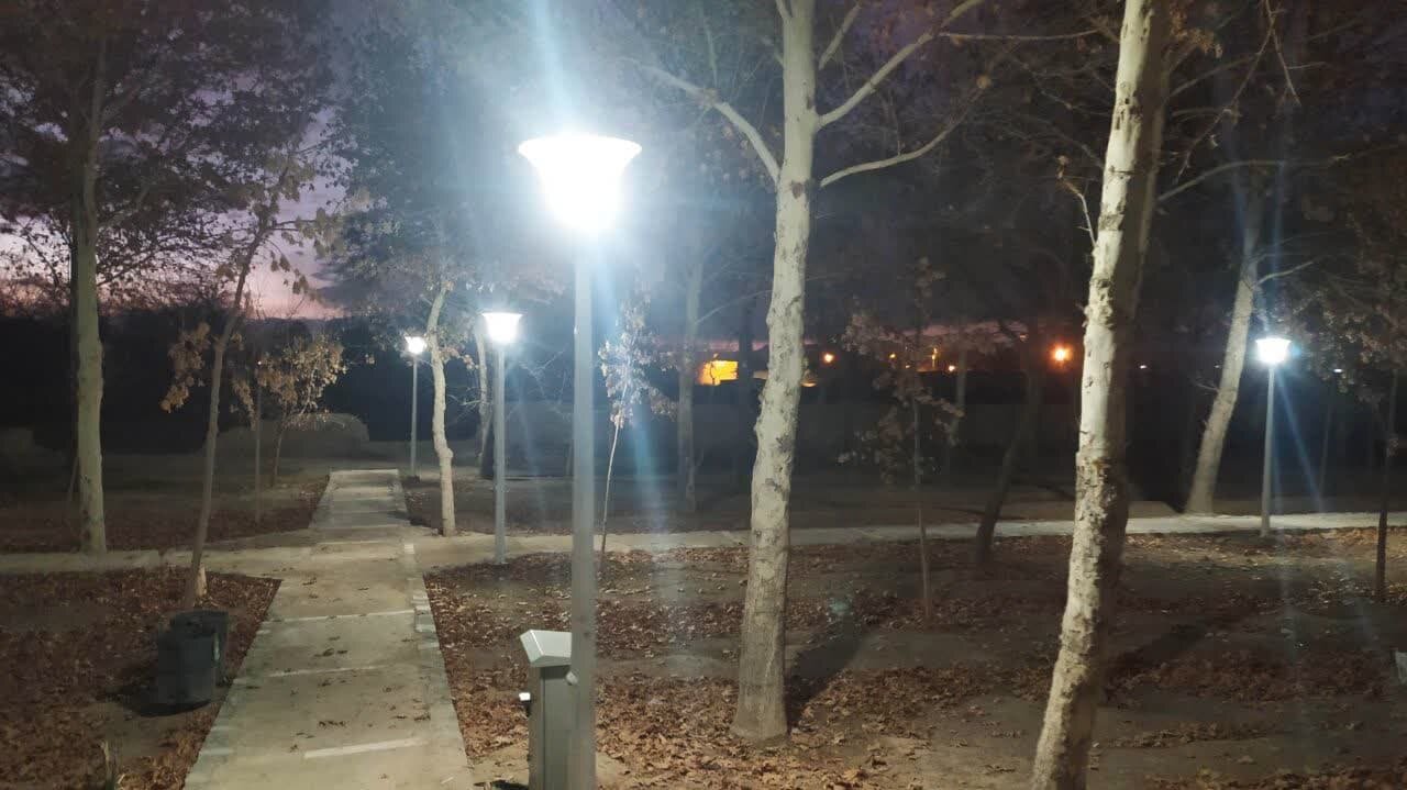 بهرهبرداری از پروژه روشنایی بوستان محله جلالان در ناژوان