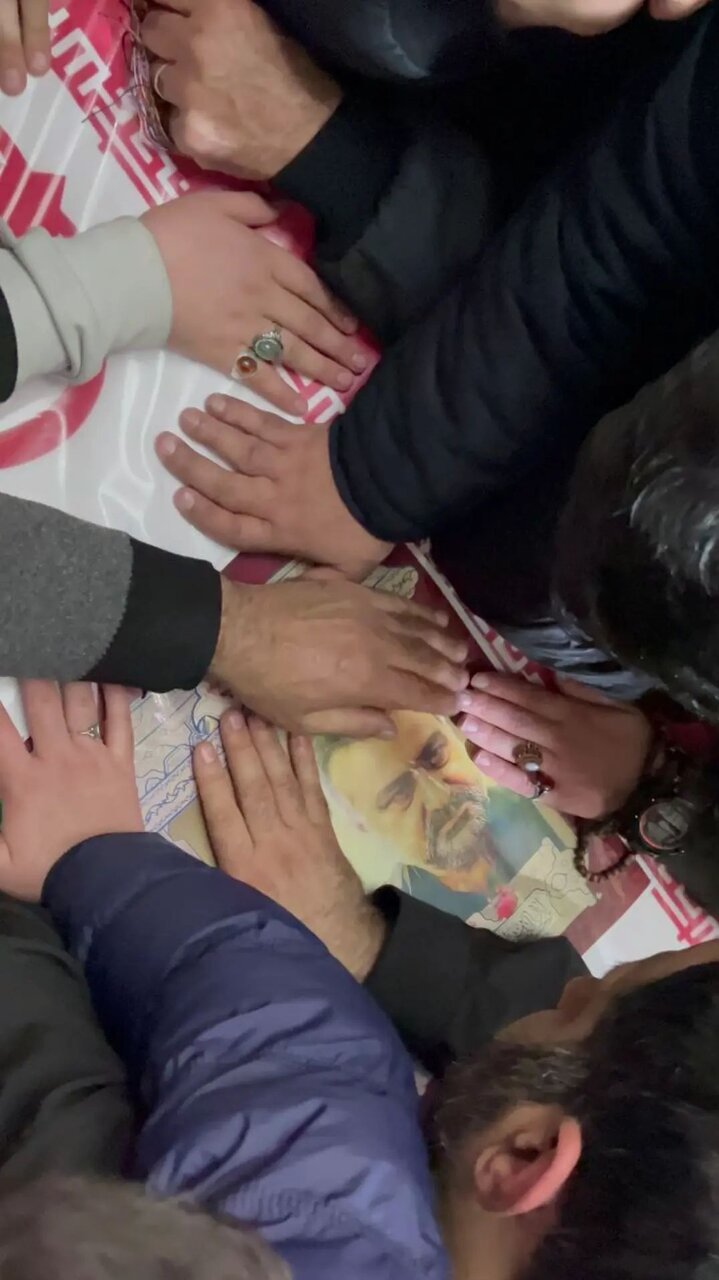 وداع با پیکر شهید سیدرضی موسوی در حرمهای سوریه+فیلم و عکس