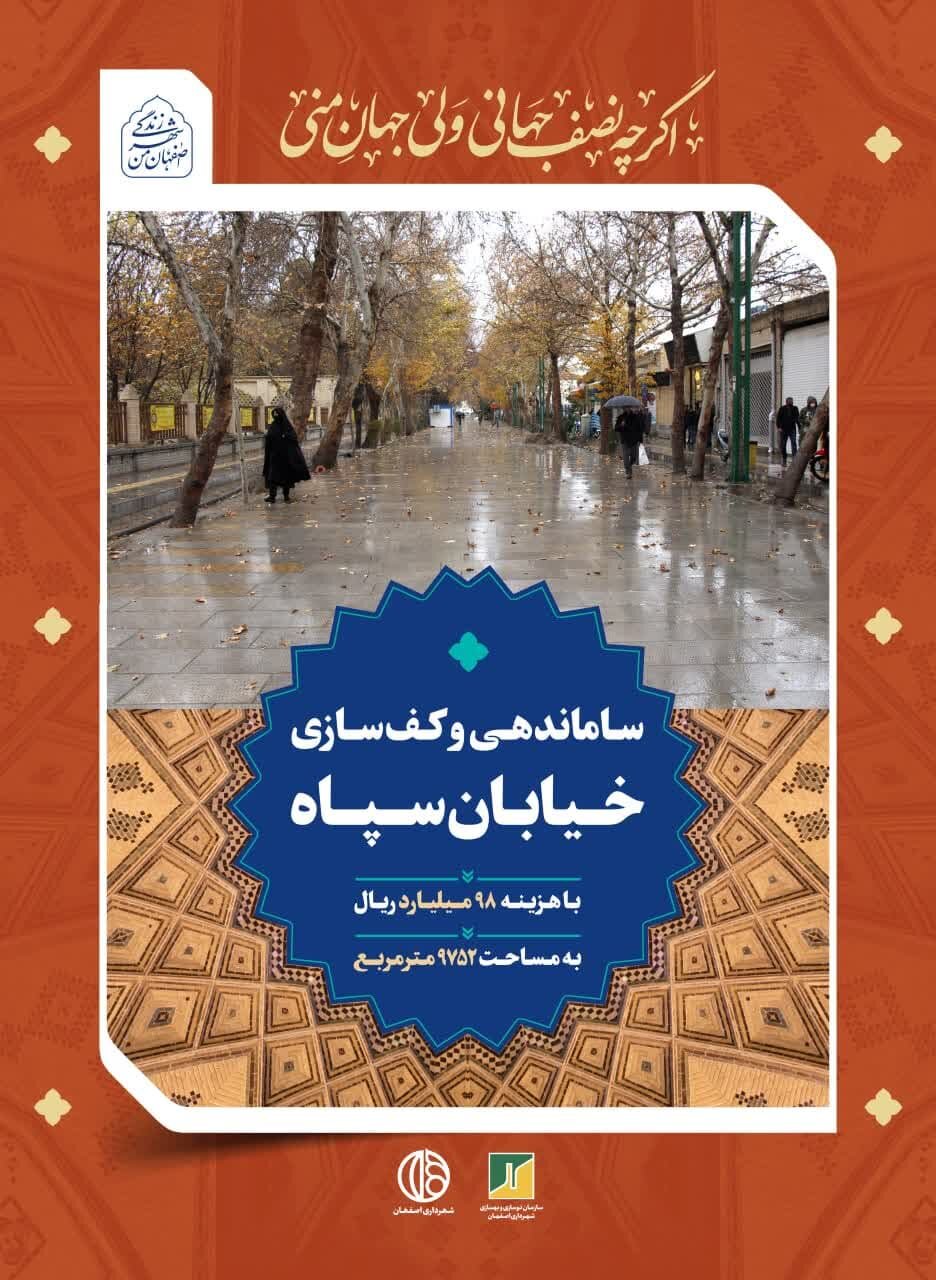 تابلوهای شهری اصفهان از اقدامات شهرداری در بافت پیرامون میدان امام (ره) میگویند