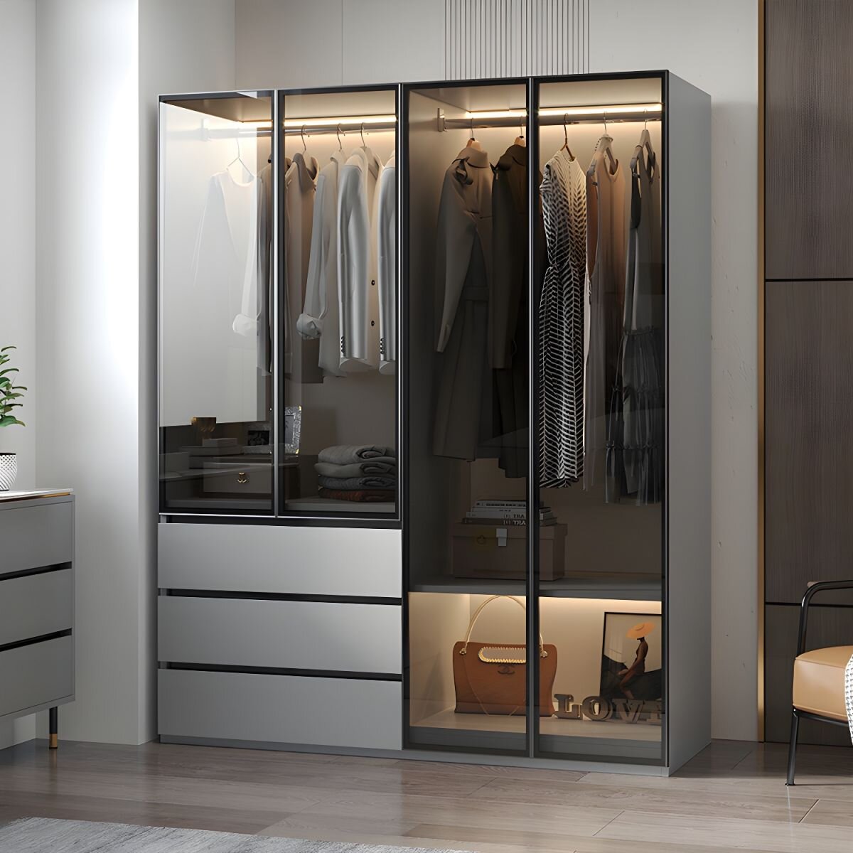 معرفی انواع مدل کمد لباس در دکوراسیون داخلی