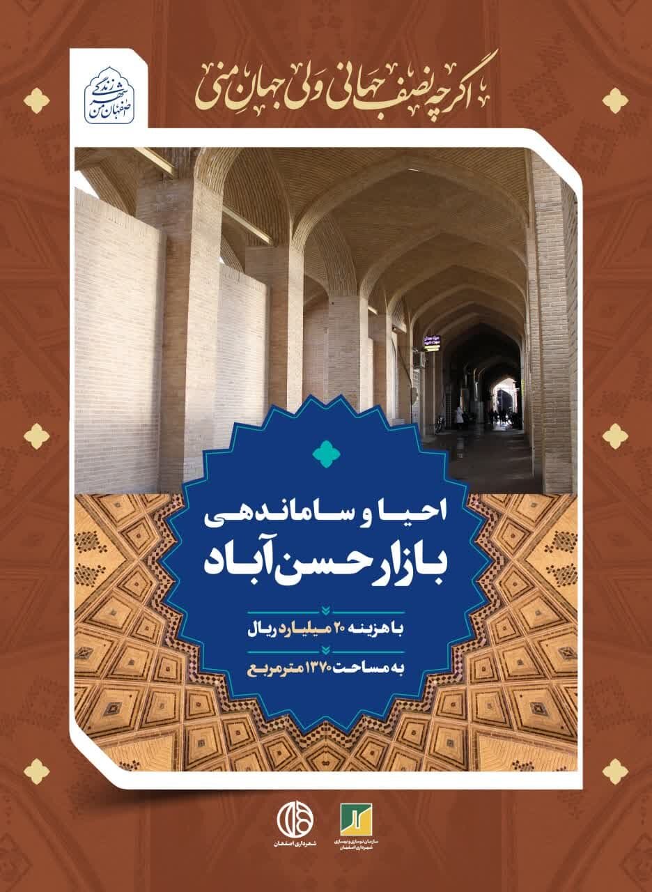 تابلوهای شهری اصفهان از اقدامات شهرداری در بافت پیرامون میدان امام (ره) می‌گویند