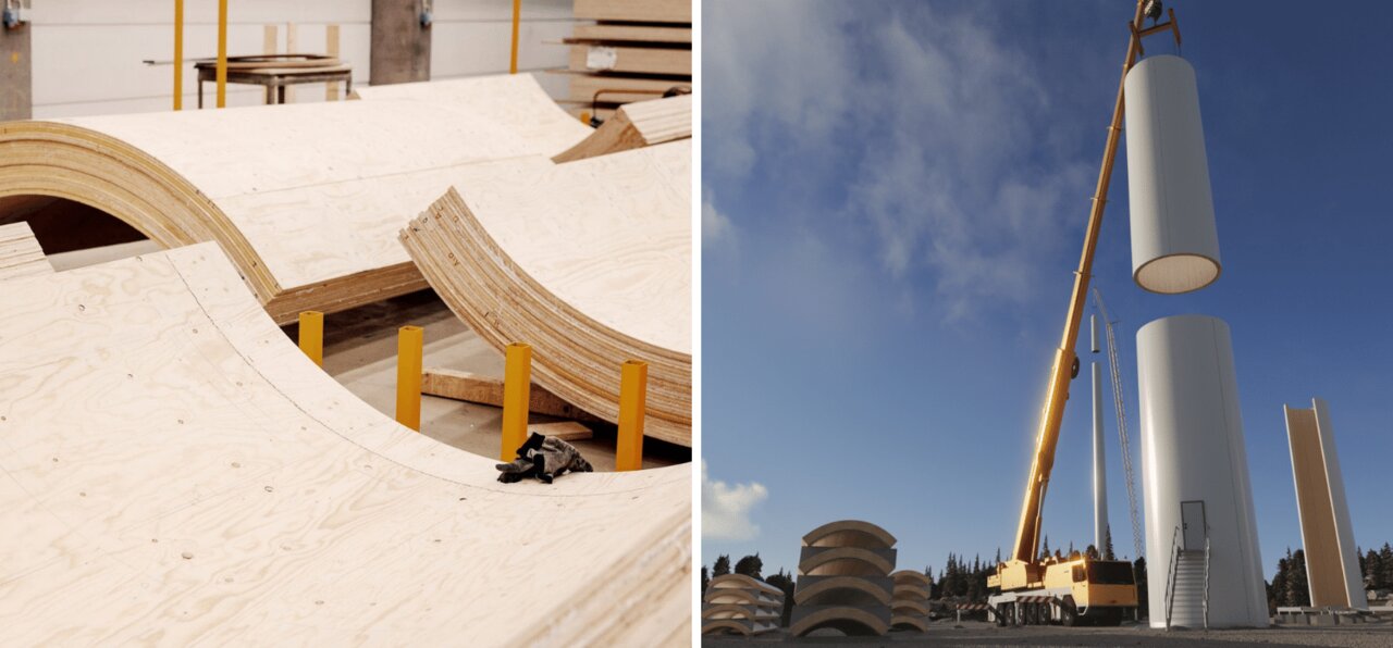سوئد میزبان بلندترین توربین چوبی بادی جهان