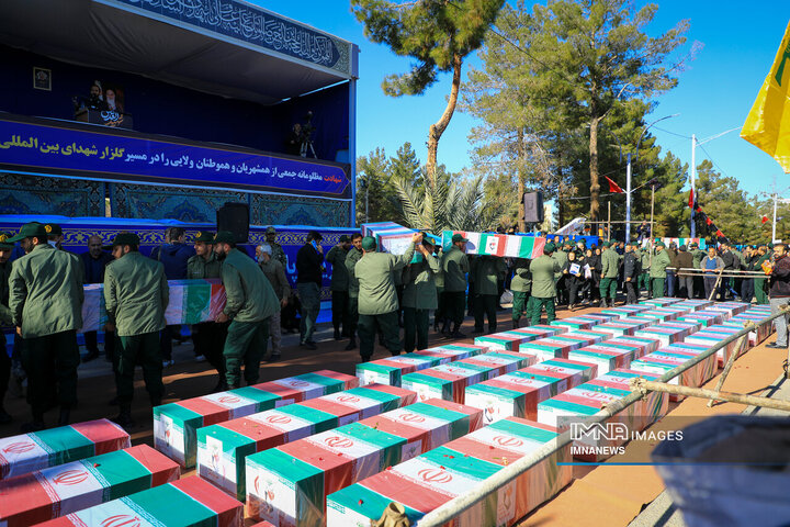 تشییع شهدای حادثه تروریستی کرمان