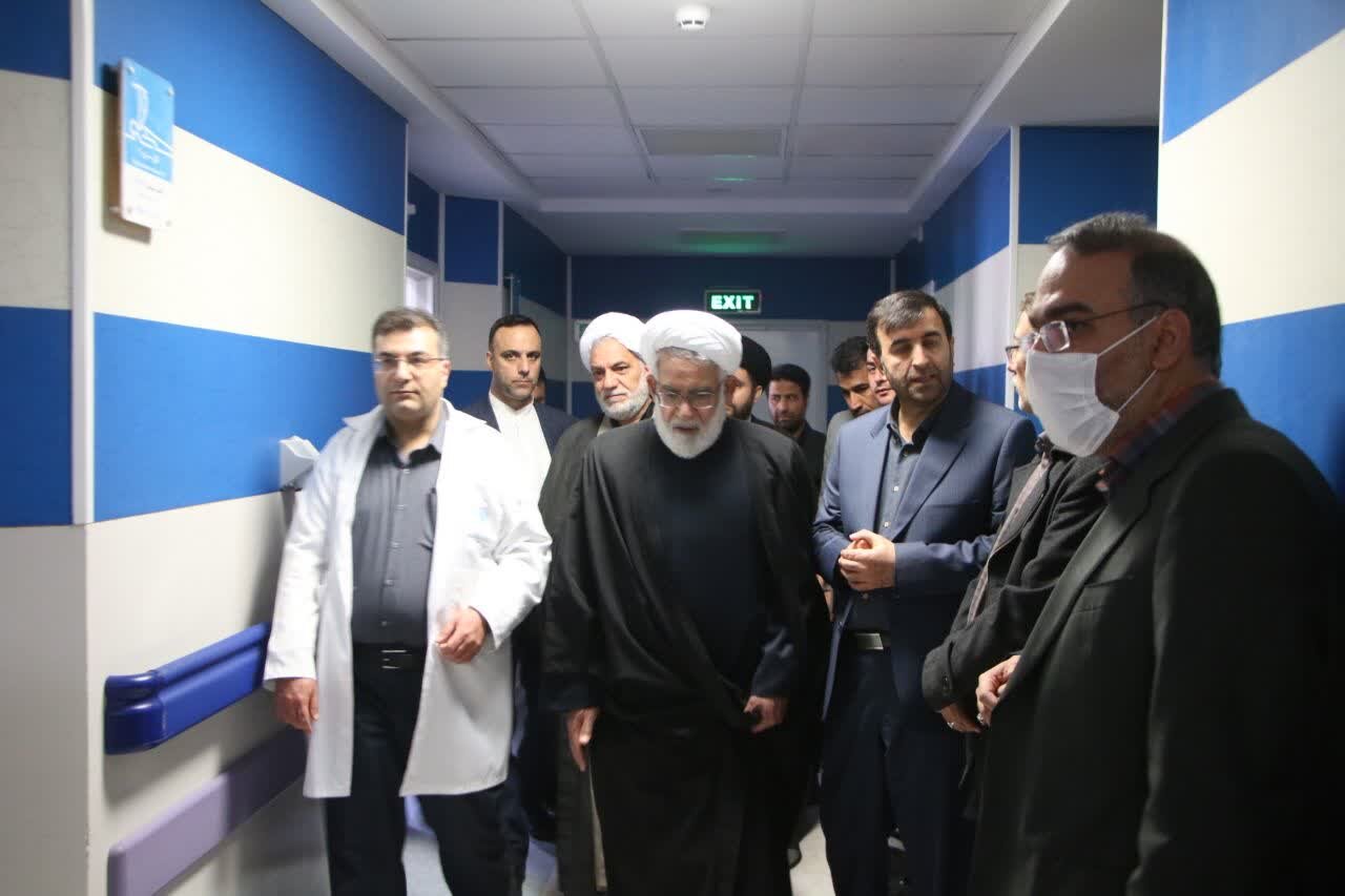 حجتالاسلام منتظری وارد کرمان شد / دیدار رئیس دیوان عالی کشور با مجروحان جنایت تروریستی