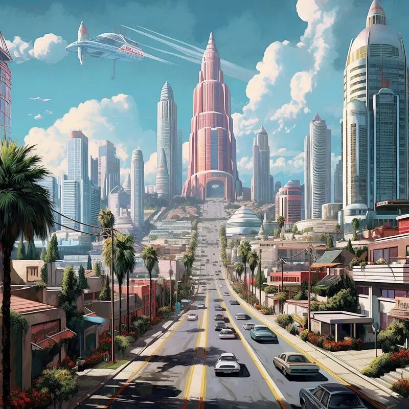 آینده شهرها تا هزار سال دیگر از نظر هوش مصنوعی + عکس