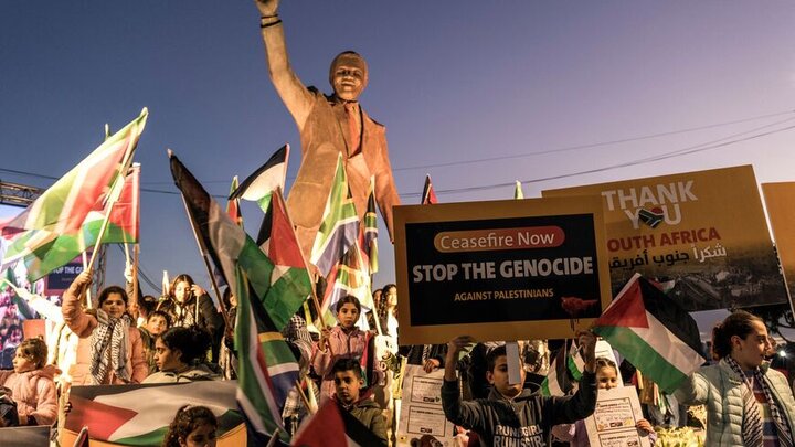 وارثان ماندلا علیه هولوکاست در غزه