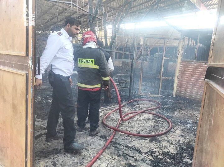 نجات دو مصدوم در تصادف و مهار یک فقره آتش‌سوزی در کرمان