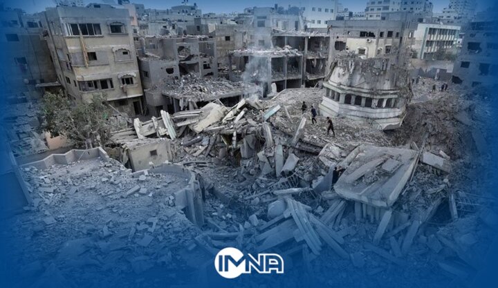 تصاویر ویرانی گسترده در محله «الرمال» در شمال نوار غزه