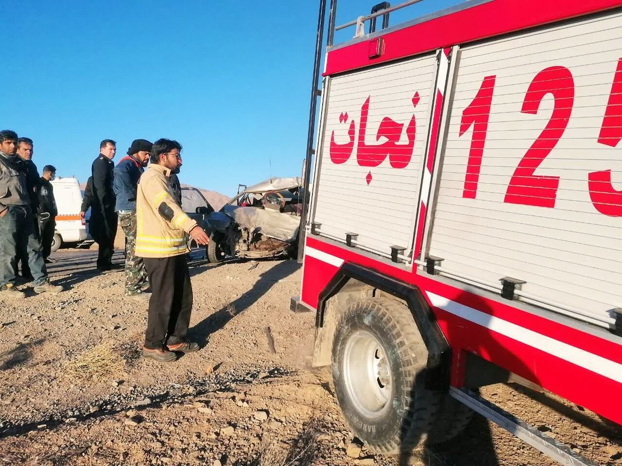 خروج ۳ مجروح از صحنه تصادف در حاشیه شهر کرمان