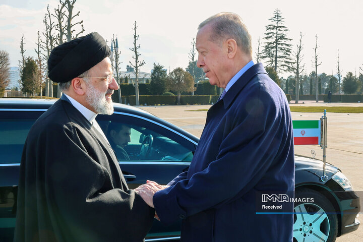 استقبال رسمی رجب طیب اردوغان از رئیس جمهور