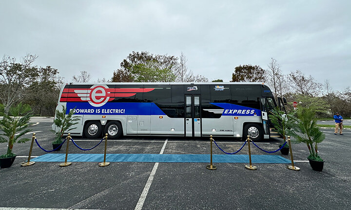 ارائه اولین اتوبوس‌های مسافربری سریع‌السیر الکتریکی در فلوریدا
