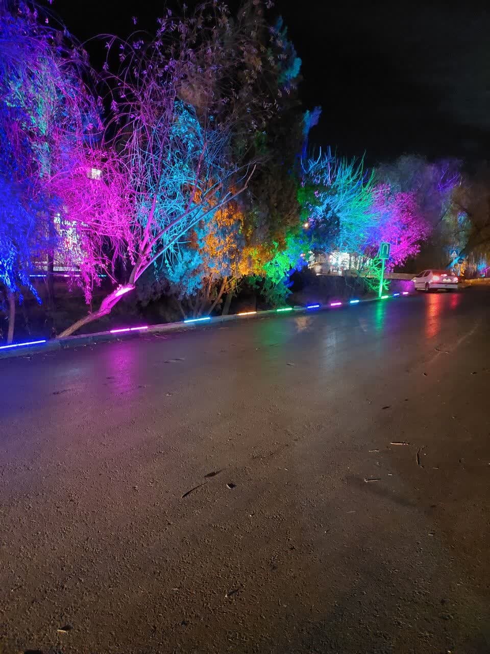 جلوه نوری مادی برازنده به درخواست شهروندان اجرا شد