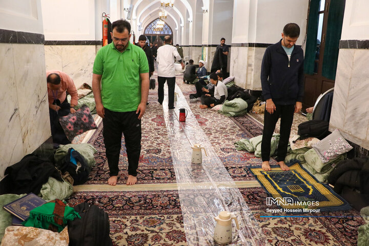 مراسم معنوی اعتکاف در مسجد گوهرشاد