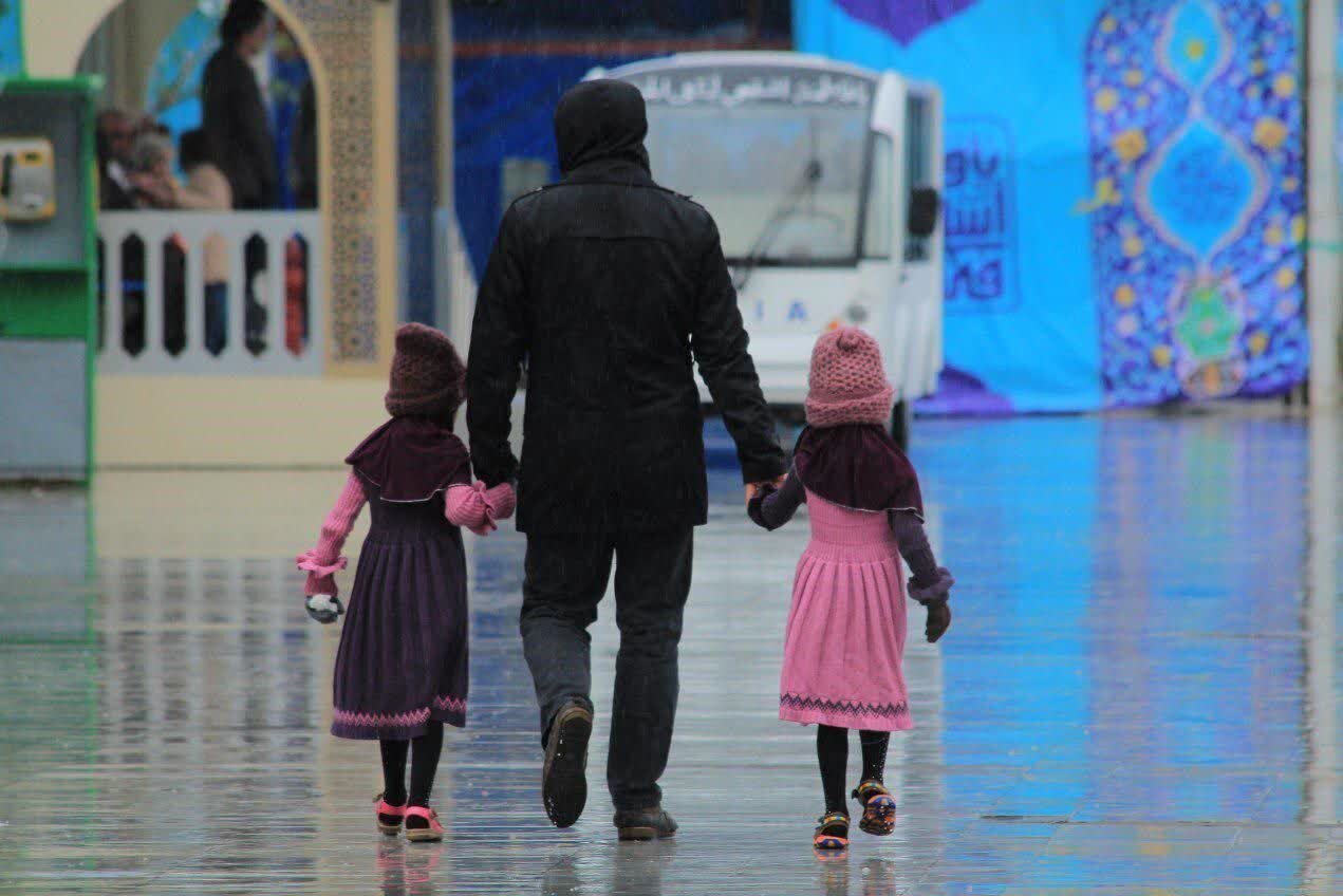 باران دیرهنگام زمستانی قمیها را خوشحال کرد