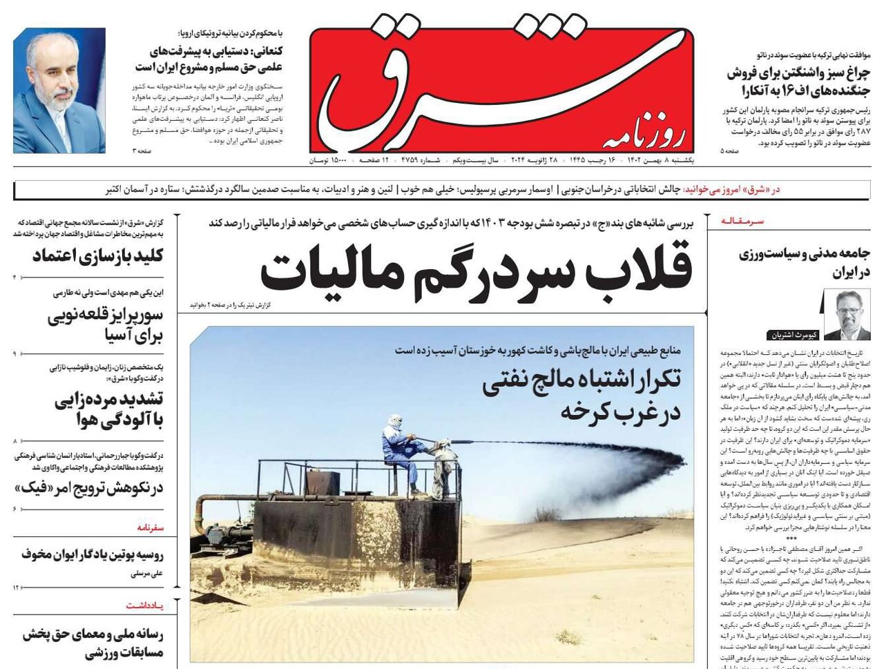 قلاب سردرگم مالیات