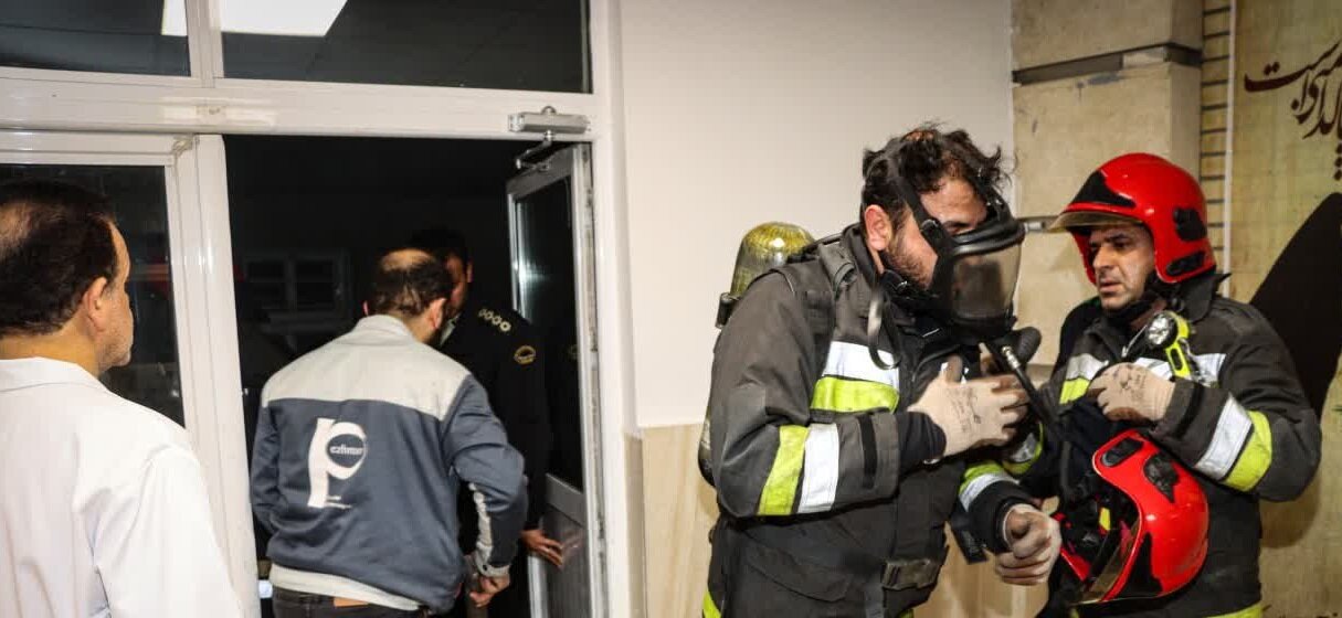 وقوع حریق در بیمارستان کاشانی اصفهان + عکس