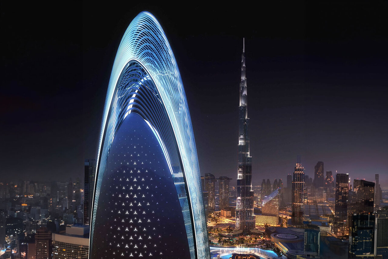 نماد معماری جدید دبی، محصولی از مرسدس بنز