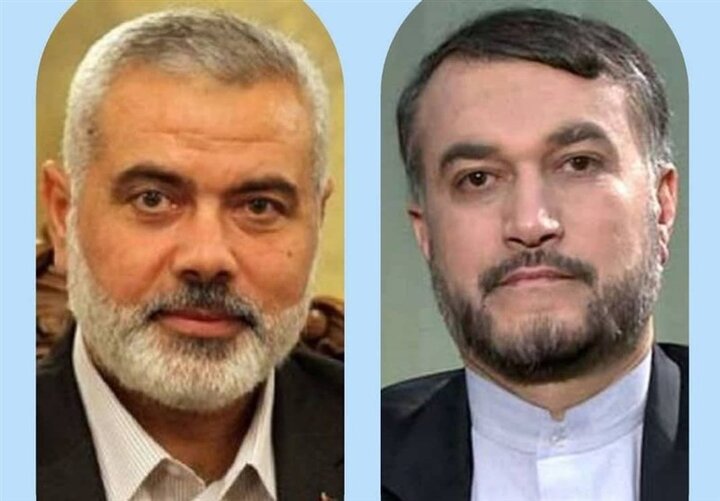 گفت‌وگوی تلفنی امیرعبداللهیان و رئیس دفتر سیاسی حماس
