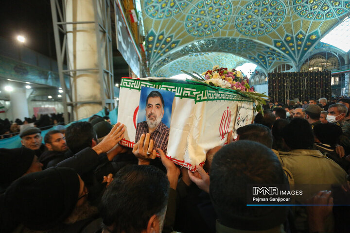 تشییع دو جانباز شهید در اصفهان